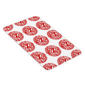 Zebra Print Polka Dots Premium Magnet (Rechte Seite)