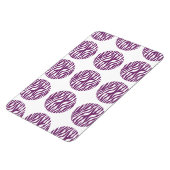 Zebra Print Polka Dots Premium Magnet (Linke Seite)