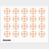 Zebra Print Polka Dots Stickers (Blatt)