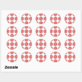 Zebra Print Polka Dots Stickers (Blatt)