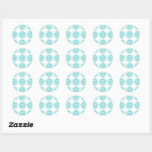 Zebra Print Polka Dots Stickers (Blatt)
