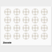 Zebra Print Polka Dots Stickers (Blatt)