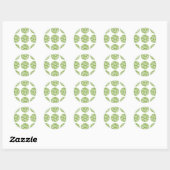 Zebra Print Polka Dots Stickers (Blatt)