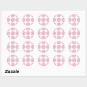 Zebra Print Polka Dots Stickers (Blatt)