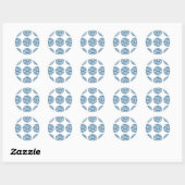 Zebra Print Polka Dots Stickers (Blatt)
