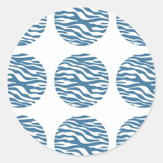 Zebra Print Polka Dots Stickers (Vorderseite)