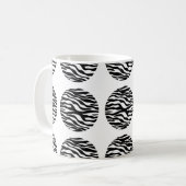 Zebra Print Polka Dots Tasse (Vorderseite Links)
