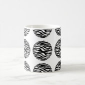 Zebra Print Polka Dots Tasse (Mittel)