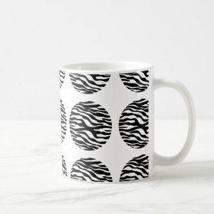 Zebra Print Polka Dots Tasse
