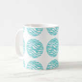 Zebra Print Polka Dots Tasse (Vorderseite Links)