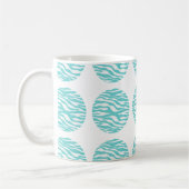 Zebra Print Polka Dots Tasse (Links)