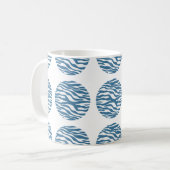 Zebra Print Polka Dots Tasse (Vorderseite Links)