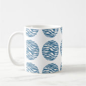 Zebra Print Polka Dots Tasse (Links)