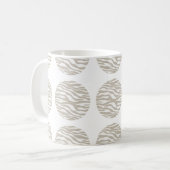 Zebra Print Polka Dots Tasse (Vorderseite Links)