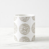 Zebra Print Polka Dots Tasse (Mittel)
