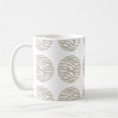 Zebra Print Polka Dots Tasse (Links)