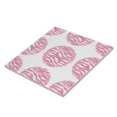 Zebra Print Polka Dots Tile Fliese (Seite)