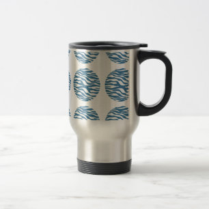 Zebra Print Polka Dots Travel Mug Reisebecher