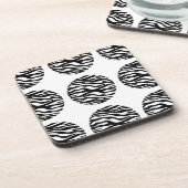 Zebra Print Polka Dots Untersetzer (Linke Seite)