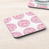 Zebra Print Polka Dots Untersetzer (Linke Seite)