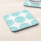 Zebra Print Polka Dots Untersetzer (Linke Seite)