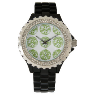 Zebra Print Polka Dots Watch Armbanduhr