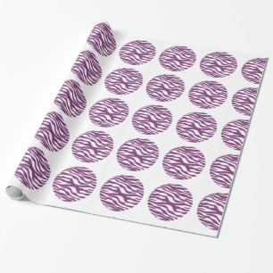 Zebra Print Polka Dots Wrapping Paper Geschenkpapier
