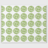 Zebra Print Polka Dots Wrapping Paper Geschenkpapier (Flach)