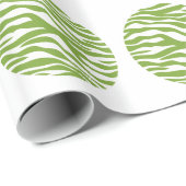 Zebra Print Polka Dots Wrapping Paper Geschenkpapier (Rolleneckpunkt)
