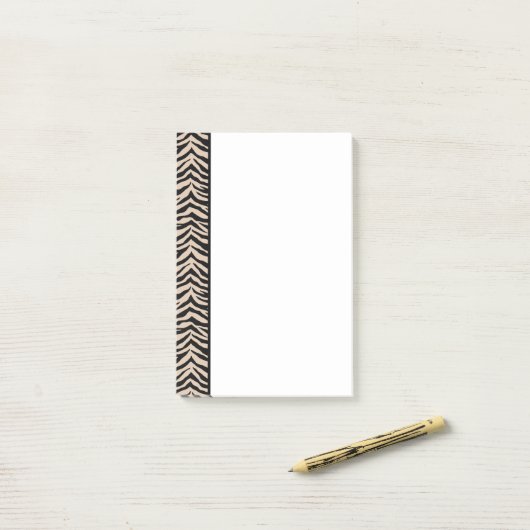 Zebra Print Post-it-Notes Post-it Klebezettel (Auf Schreibtisch)