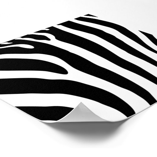 Zebra Print Poster (Ecke)