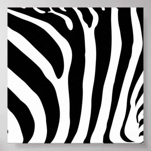 Zebra Print Poster (Vorne)