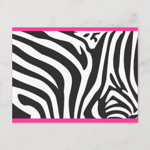 Zebra Print Postkarte