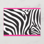 Zebra Print Postkarte (Vorderseite)