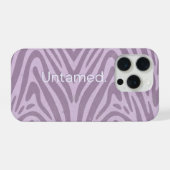 Zebra print purple mobile case iPhone hülle (Rückseite (Horizontal))