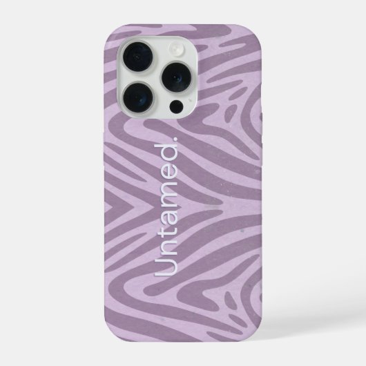 Zebra print purple mobile case iPhone hülle (Rückseite)