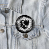 Zebra Print Ribbon Grunge Herz Button (Beispiel)