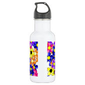 Zebra Print Ribbon Penguin Trinkflasche (Rückseite)