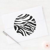 Zebra Print Round Stickers (Umschlag)