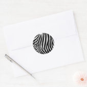 Zebra Print Runder Aufkleber (Umschlag)