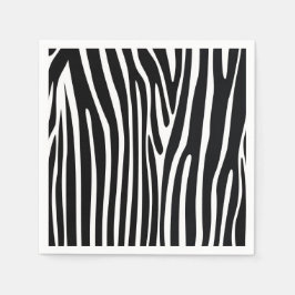 Zebra Print Safari Tierpapier Napkins Serviette