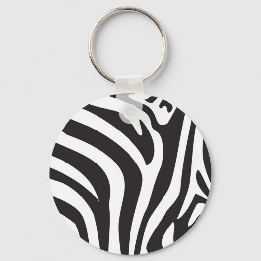 Zebra Print Schlüsselanhänger (Vorderseite)