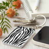 Zebra Print Schlüsselanhänger (Vorderseite rechts)