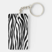 Zebra Print Schlüsselanhänger (Rückseite)