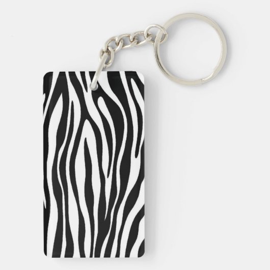 Zebra Print Schlüsselanhänger (Rückseite)