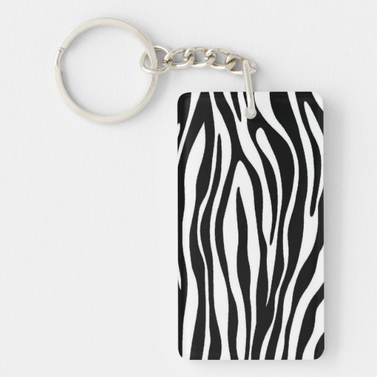 Zebra Print Schlüsselanhänger (Vorderseite)