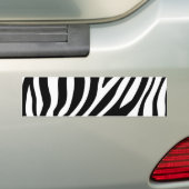 Zebra Print Schwarz-Weiß Streifen Muster Autoaufkleber (Auf Auto)