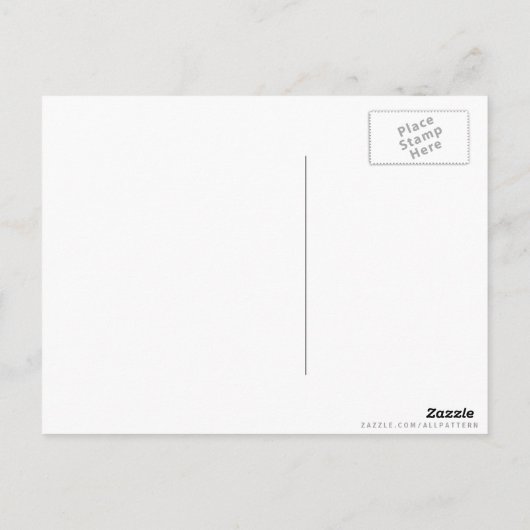 Zebra Print Schwarz-Weiß Streifen Muster Postkarte (Rückseite)