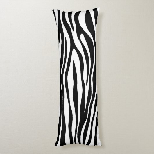 Zebra Print Seitenschläferkissen (Rückseite (Vertikal))