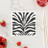 Zebra Print Serviette (Beispiel)